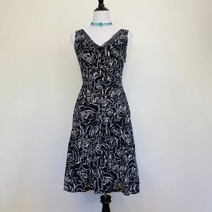 White House Black Market Floral Cocktail Dress